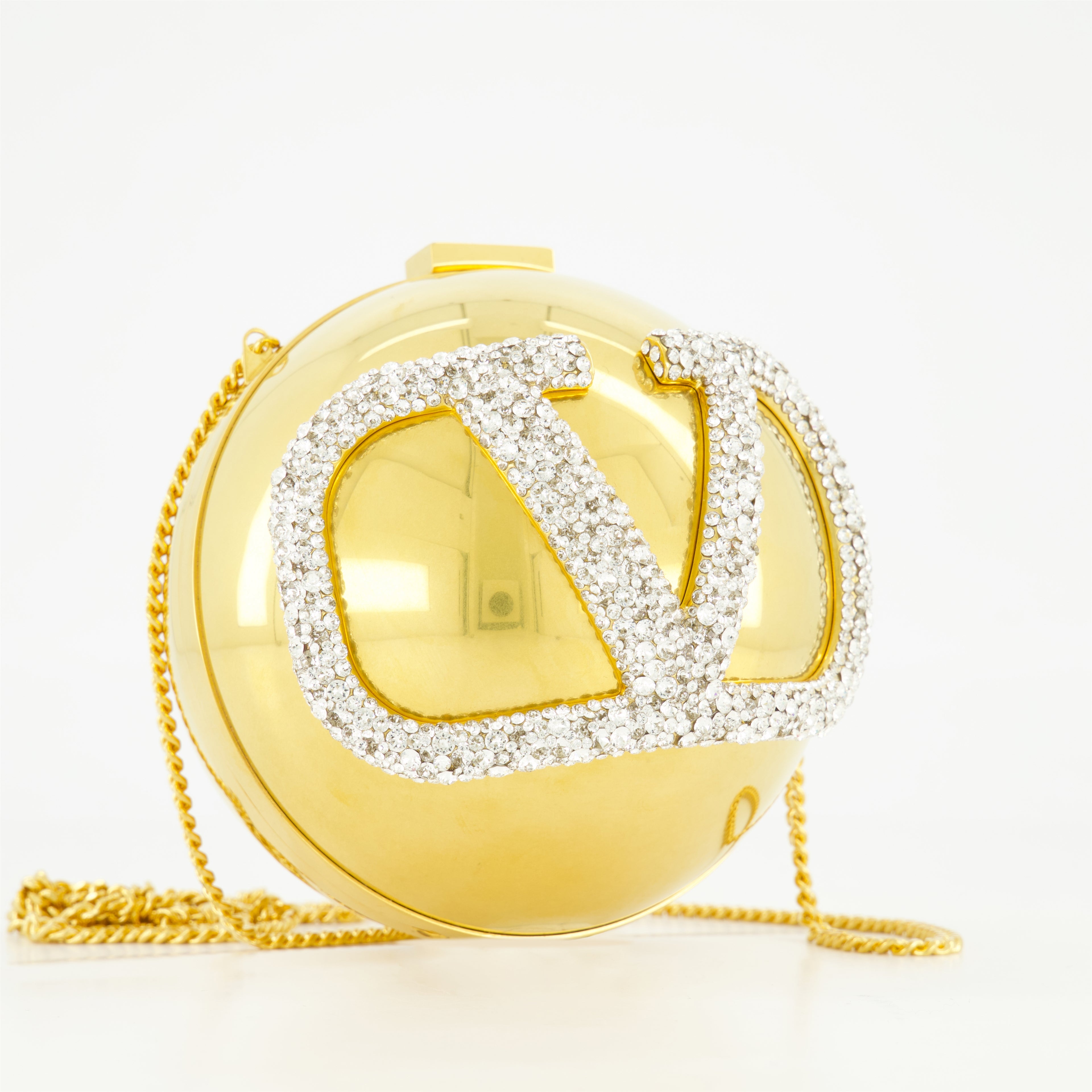 Sacs à main et épaule Minaudière VLogo doré Valentino Garavani Doré Femme
