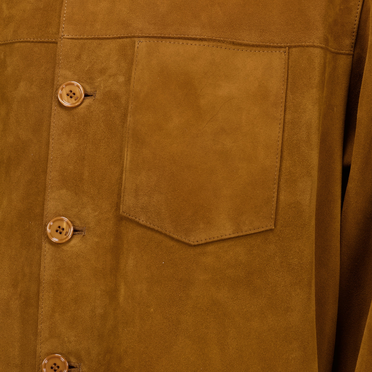 Manteaux Brown Suede Overshirt Ami PARIS Marron Unisexe