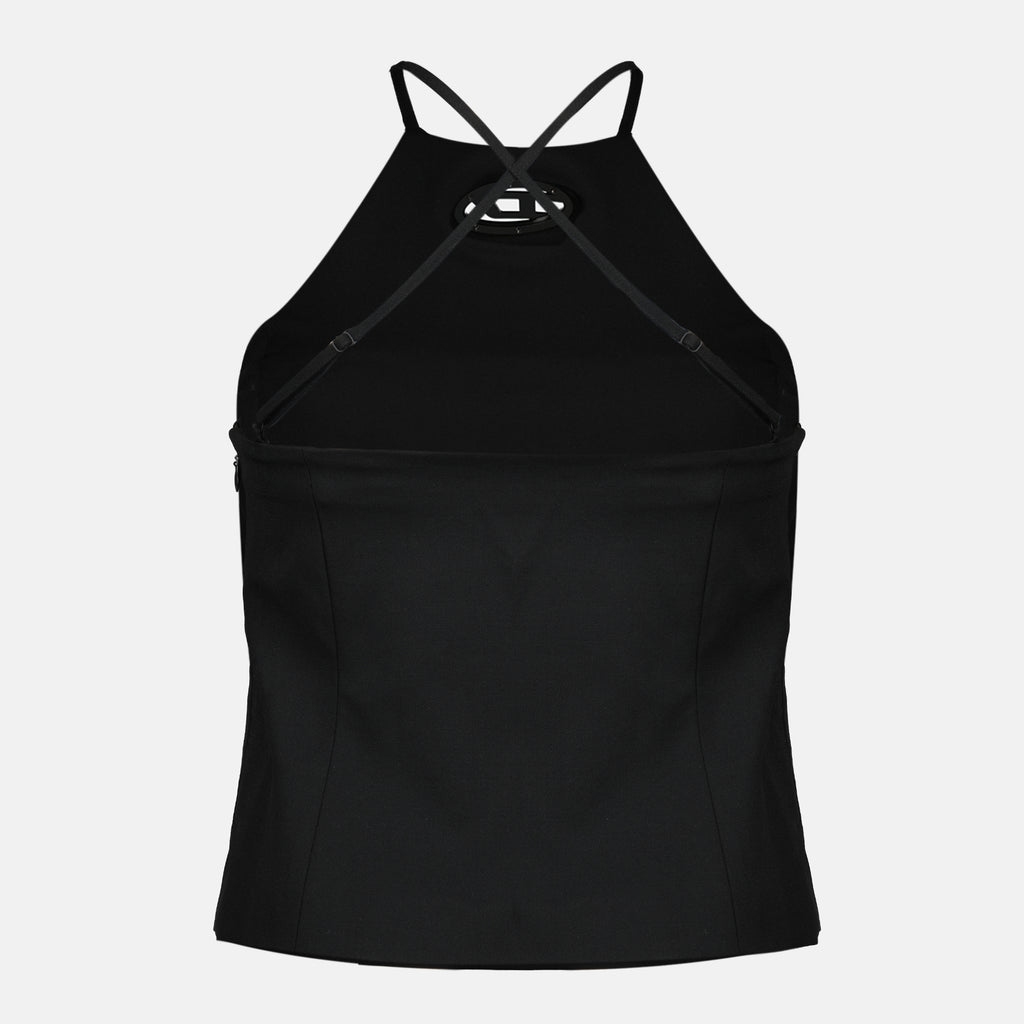 Image de l'article Top T-Elma noir de la marque Diesel pour Femme - Saison Printemps-Été 2026 - Vue de Dos