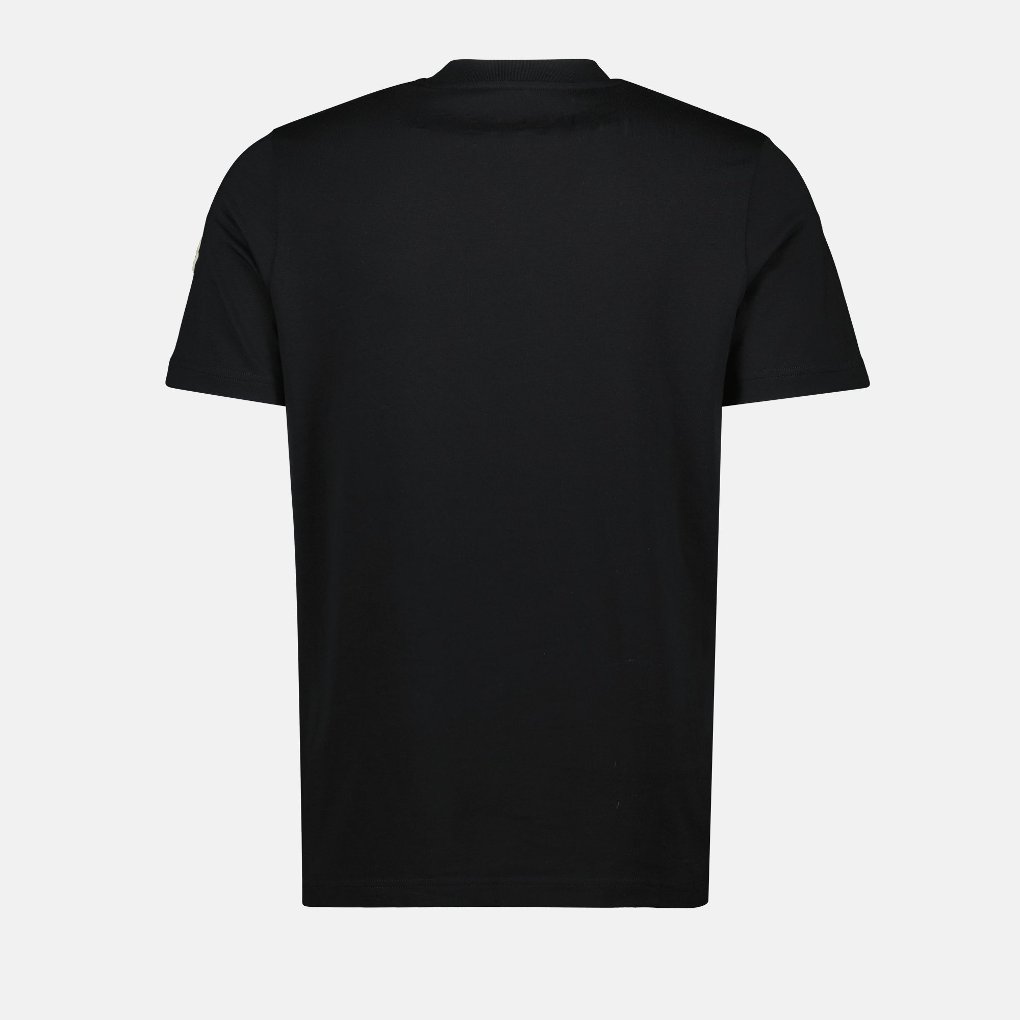 T-shirts T-shirt à logo brodé Moncler Noir Homme