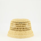 Imagen del sombrero bob de tela beige de la marca Prada para Mujer - Temporada Primavera-Verano 2026 - Vista Trasera