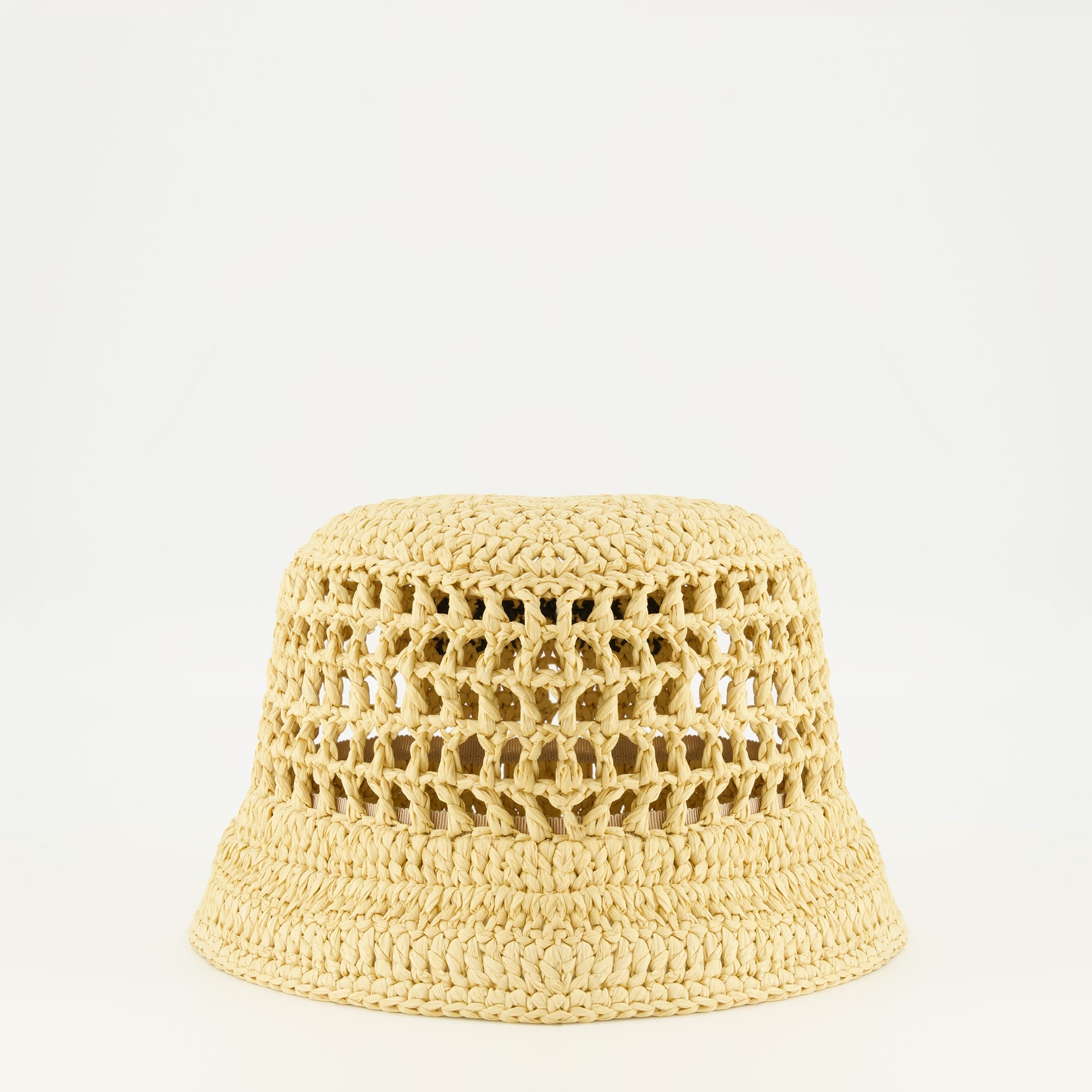 Image de l'article Bob en tissu beige de la marque Prada pour Femme - Saison Printemps-Été 2026 - Vue de Dos