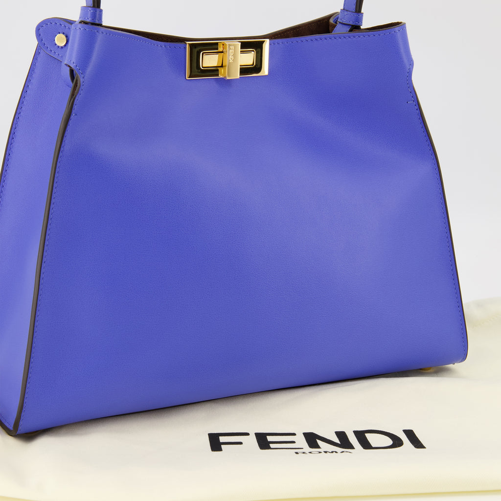 Sacs à main et épaule 펜디 웨이 미디엄 가죽 가방 - 블루 Fendi Bleu Femme