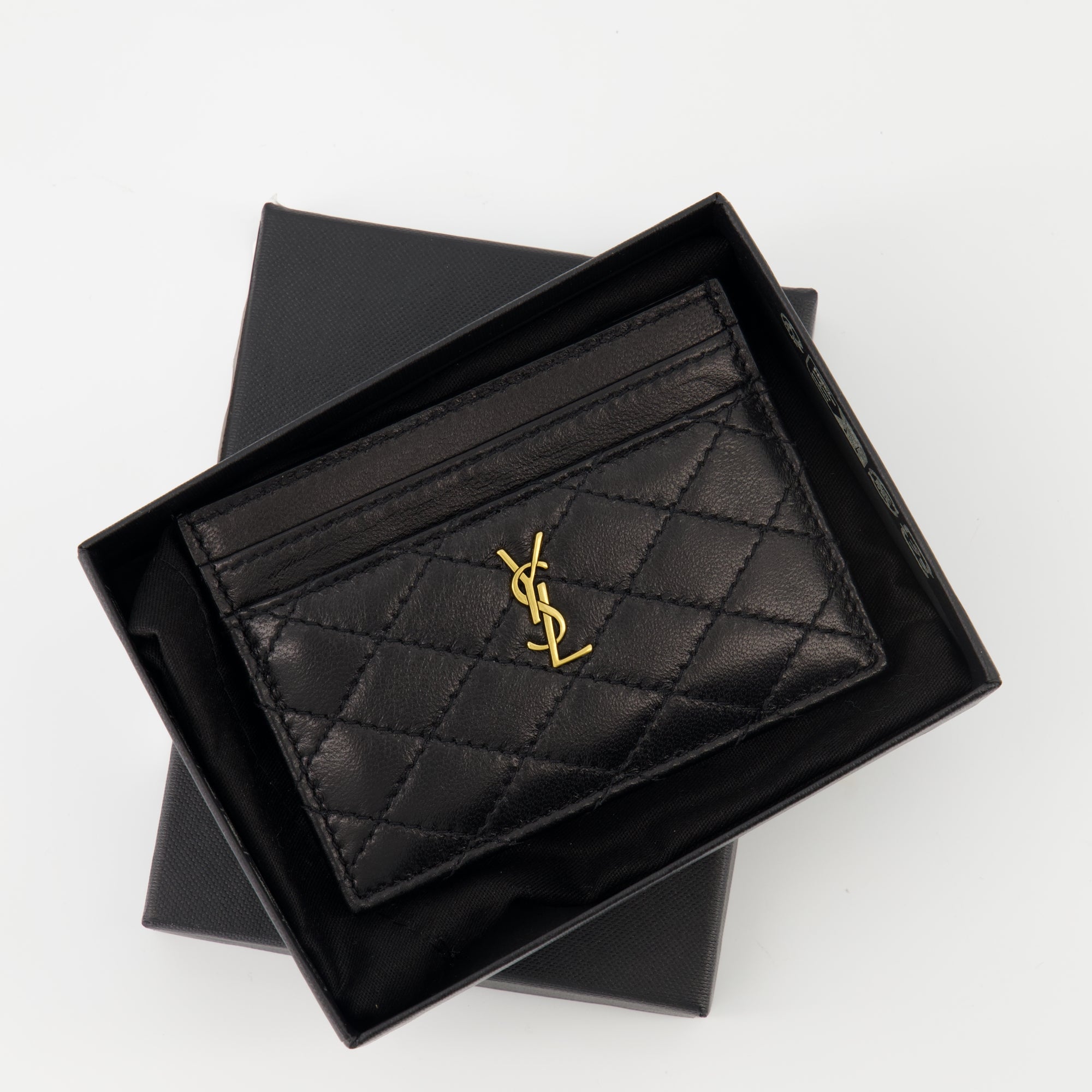 Small leather goods Porte-cartes Cassandre Saint Laurent Black Femme