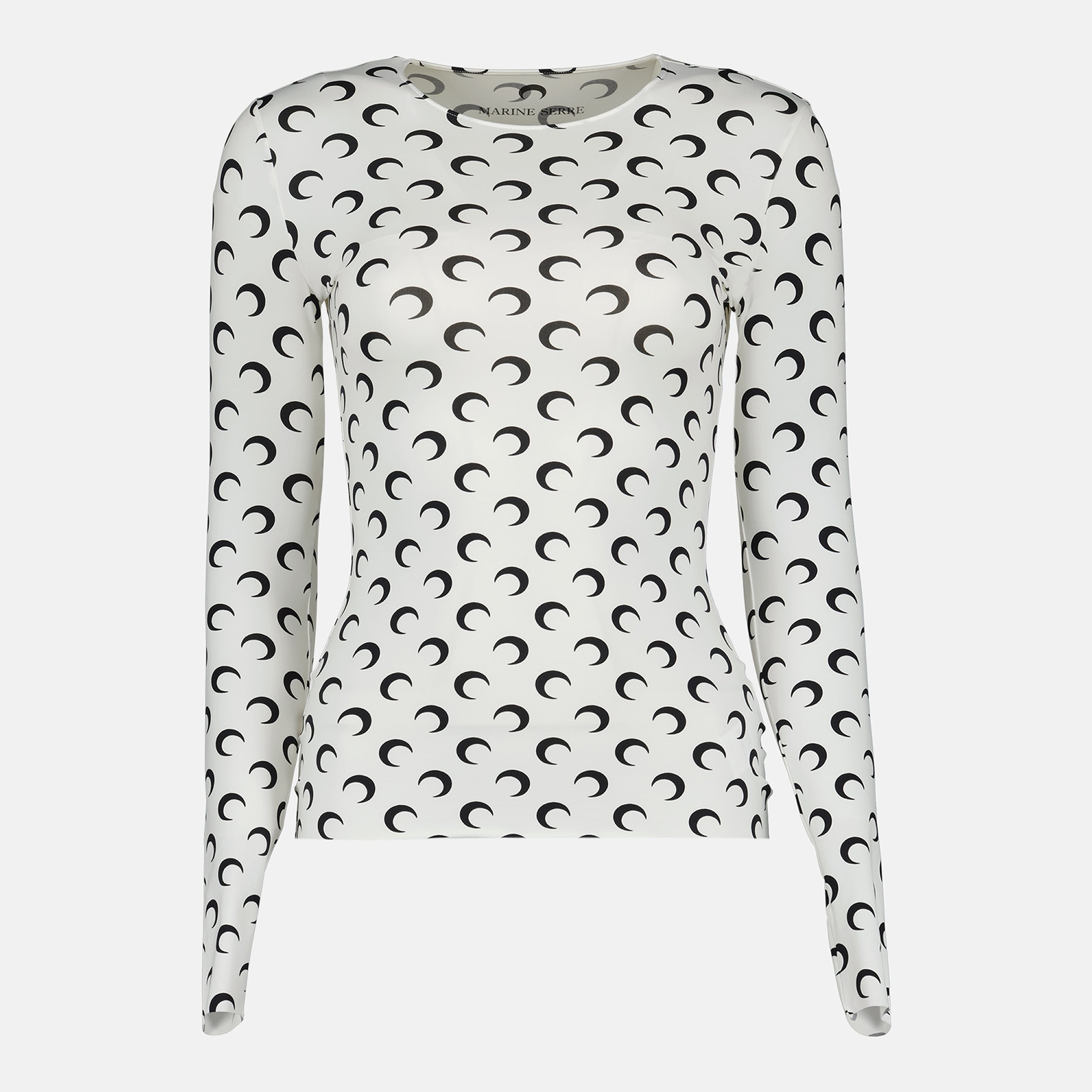 Image of the Top Jersey Moon item from the brand Marine Serre for Women - Autumn-Winter Season 2025 - Front View