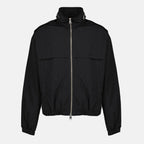 Image de l'article Blouson Ami de coeur en nylon noir de la marque Ami PARIS pour Homme - Saison Printemps-Été 2026 - Vue de Face