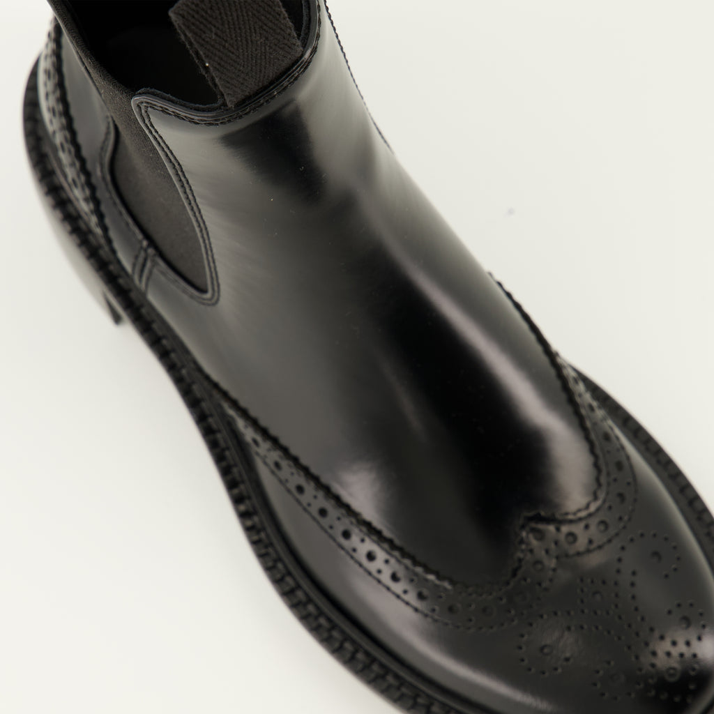 Imagen de las Botines Chelsea de Saint Laurent para Mujer - Temporada Otoño-Invierno 2025 - Vista detallada desde arriba