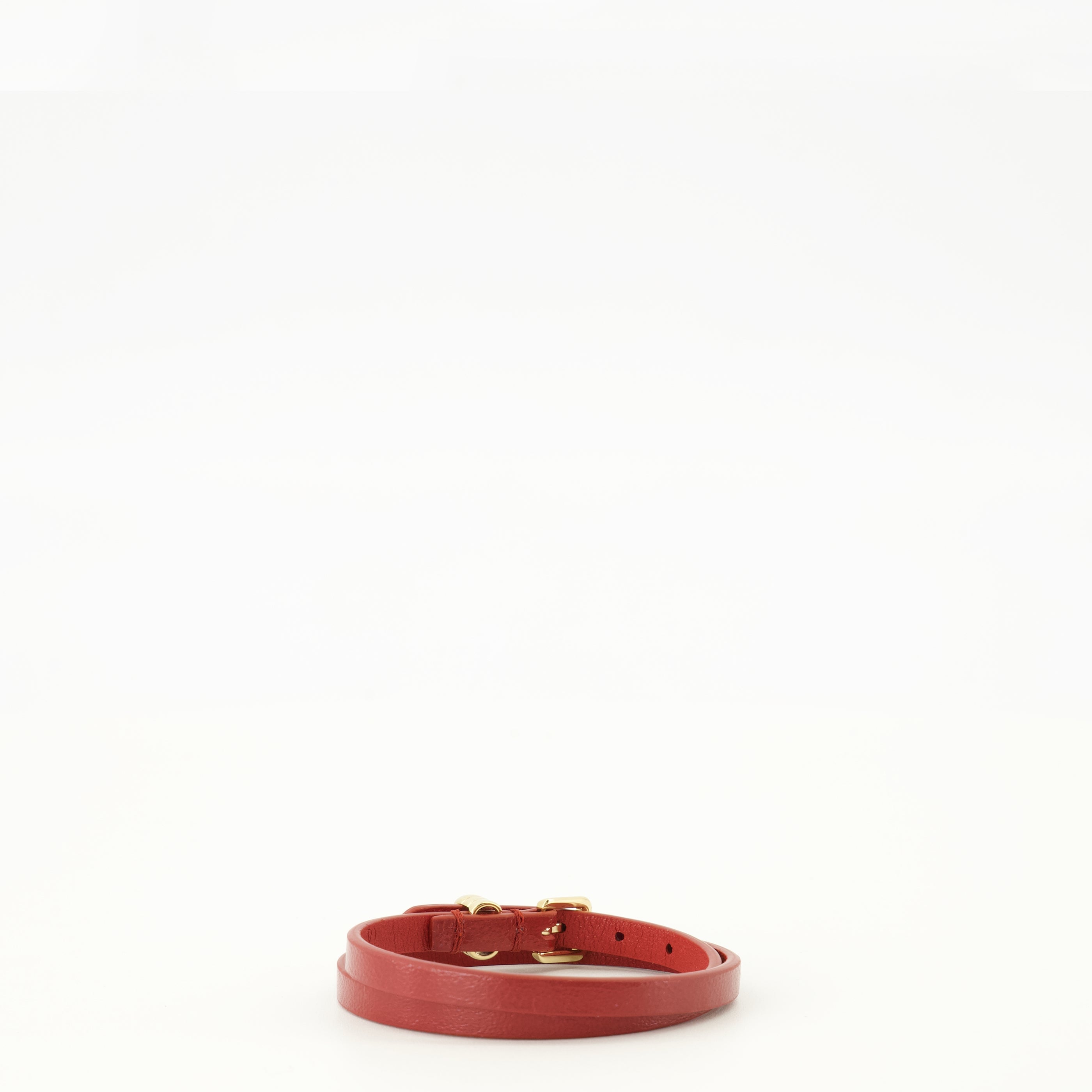 Bijoux Pulseira VLogo em Couro Vermelho Valentino Garavani Rouge Femme