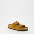 オープントゥシューズ アリゾナサンダル Birkenstock 茶色 Femme