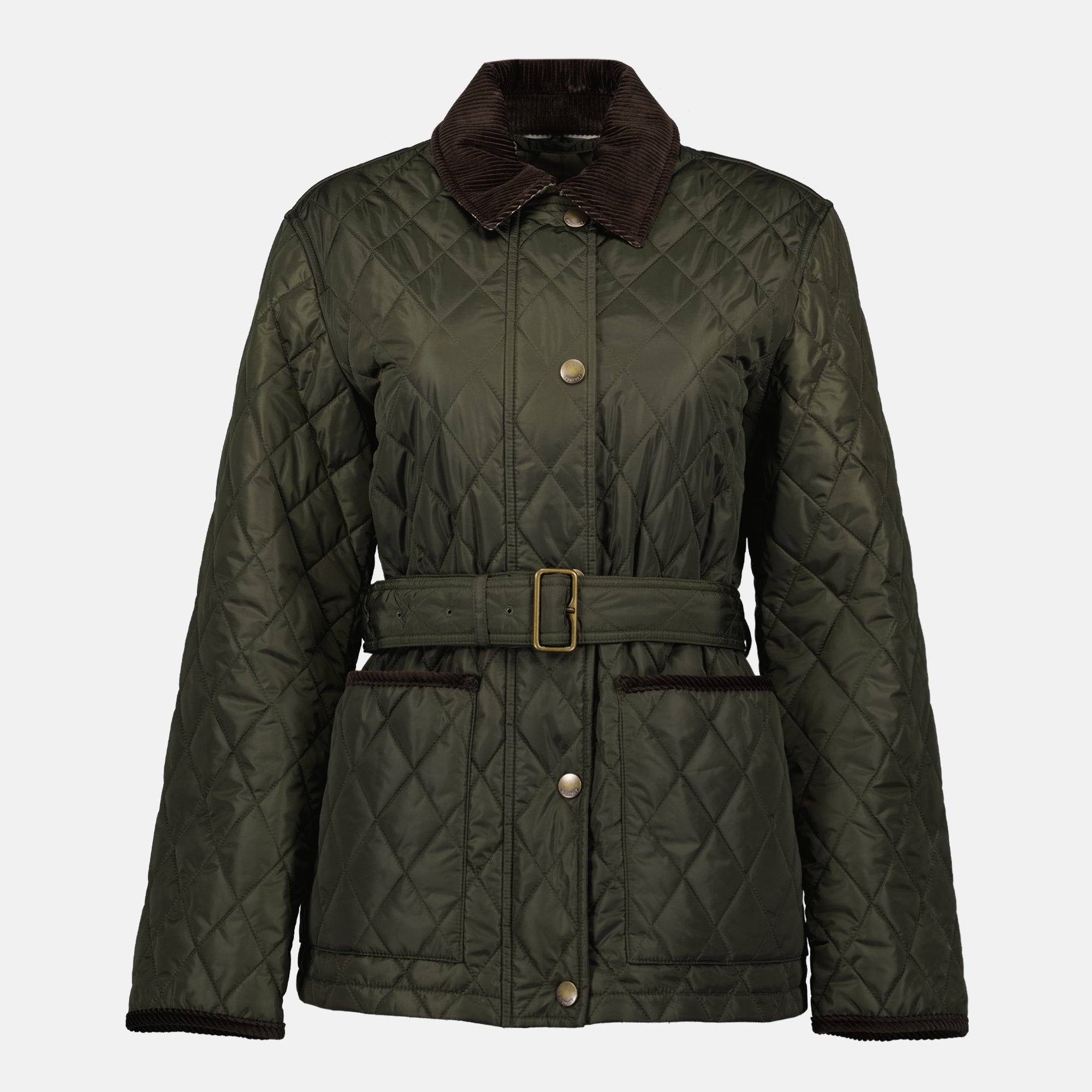 Vestes Veste matelassée Burberry Kaki Femme