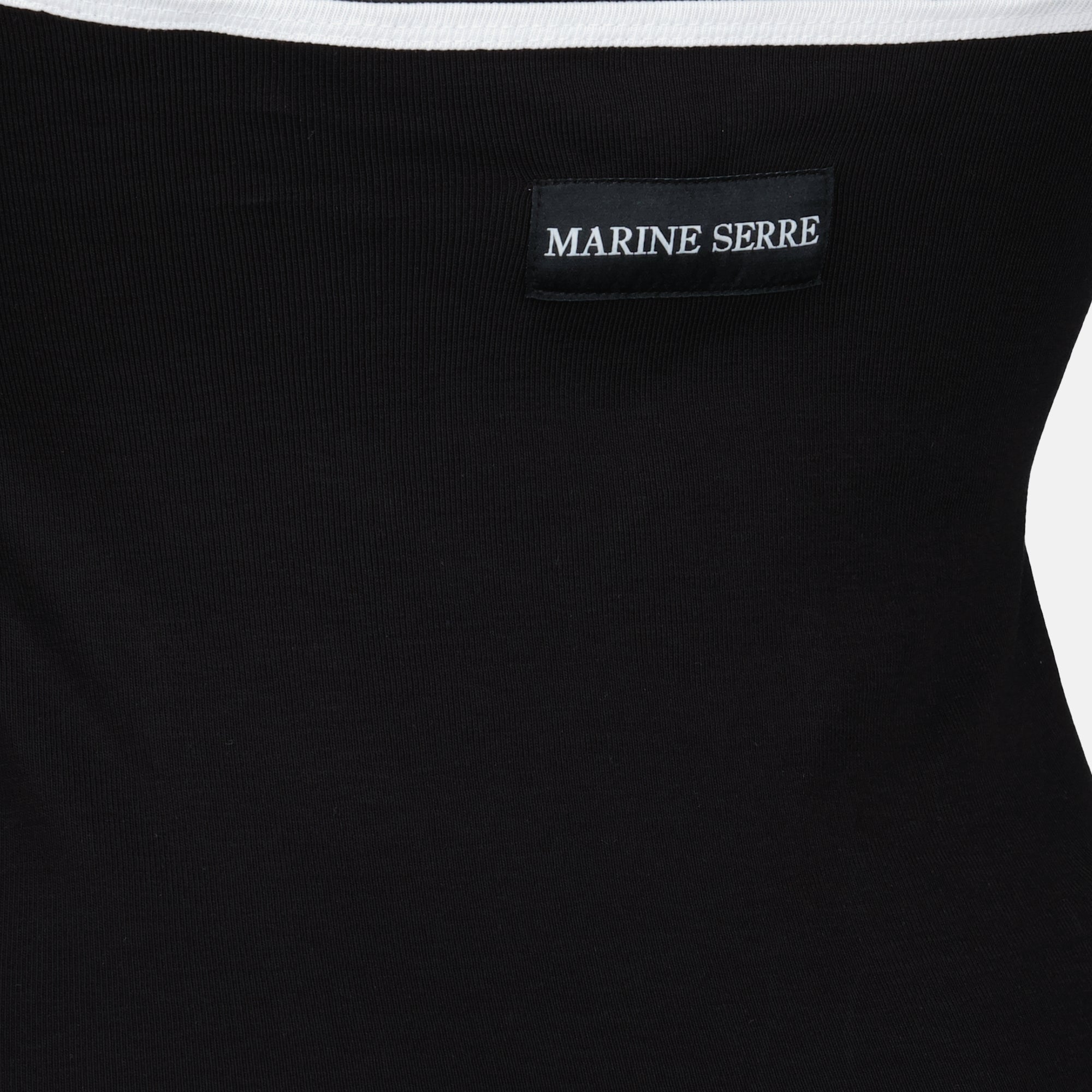 Robes Robe courte Moon dos nu noir Marine Serre Noir Femme
