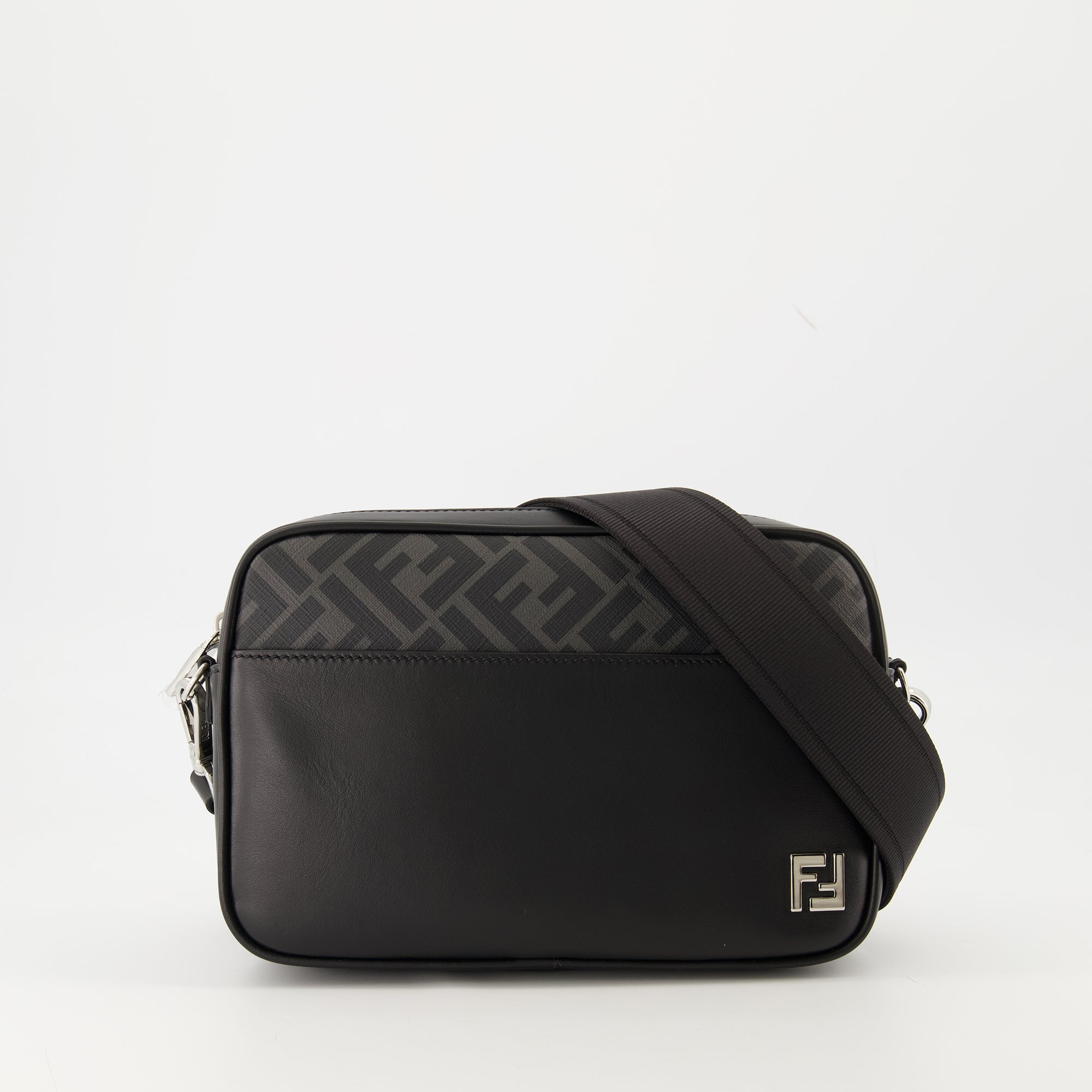 Sacs bandoulière Bolso Camera Squared FF Fendi Noir Homme