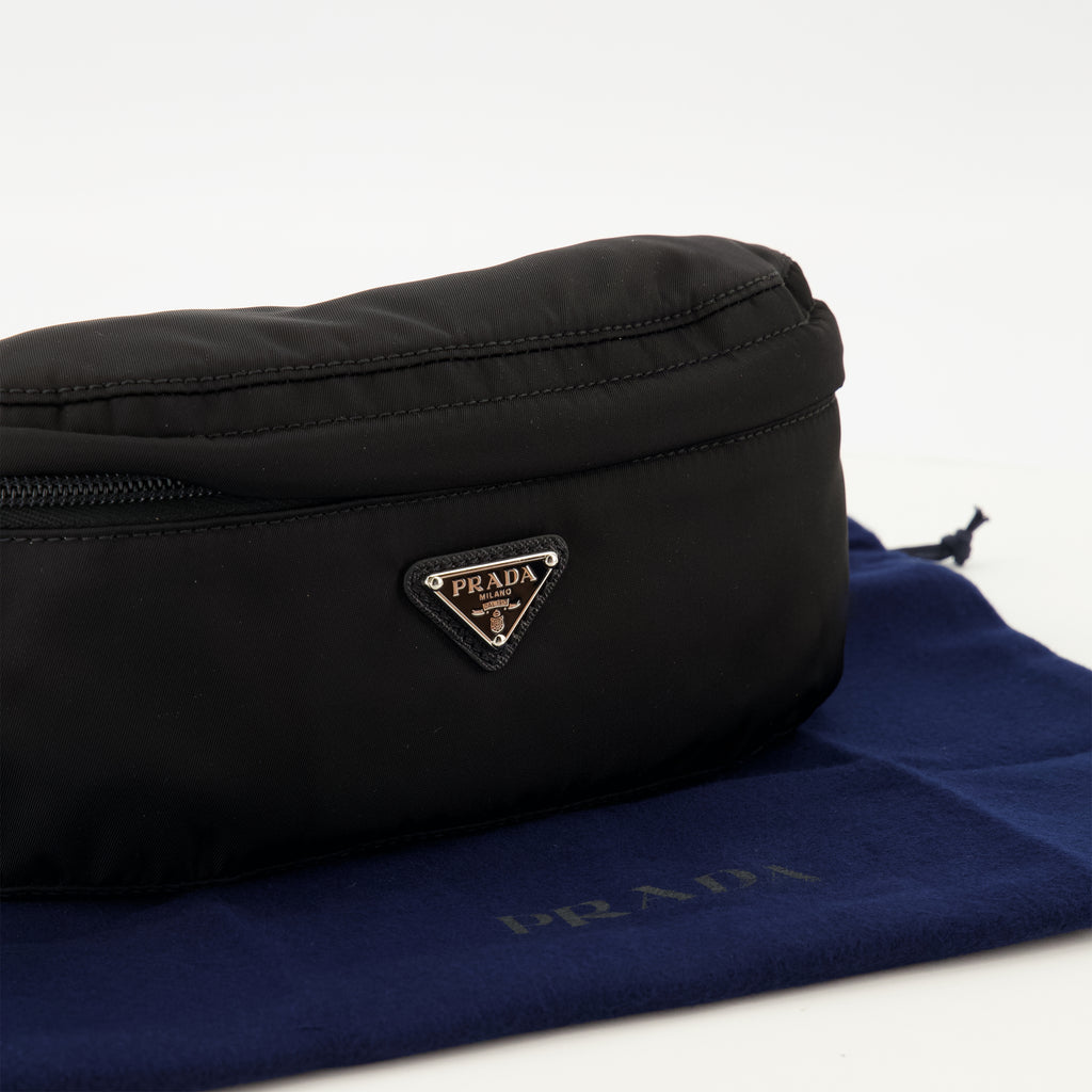 Sacs banane Schwarze Re-Nylon Gürteltasche Prada Noir Homme