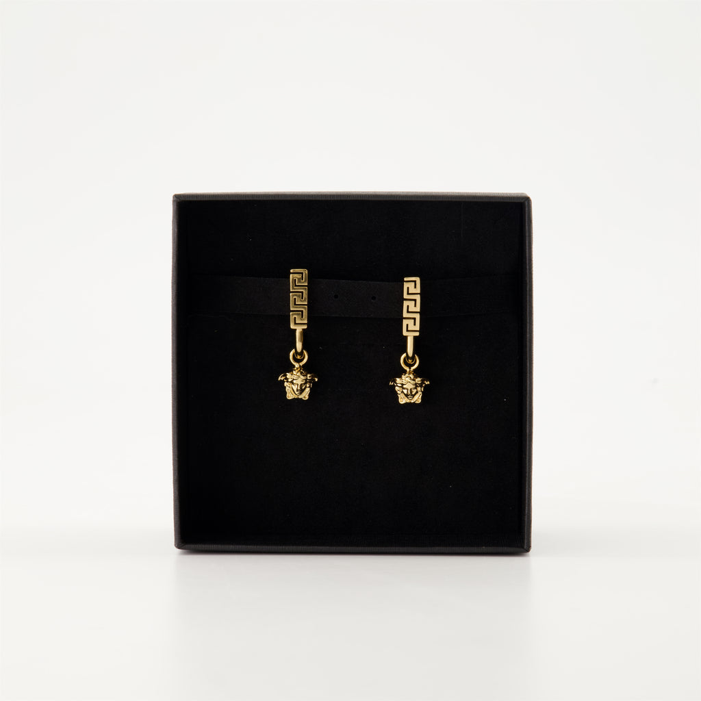 Bijoux Boucles d'oreilles Medusa Greca Versace Doré Femme