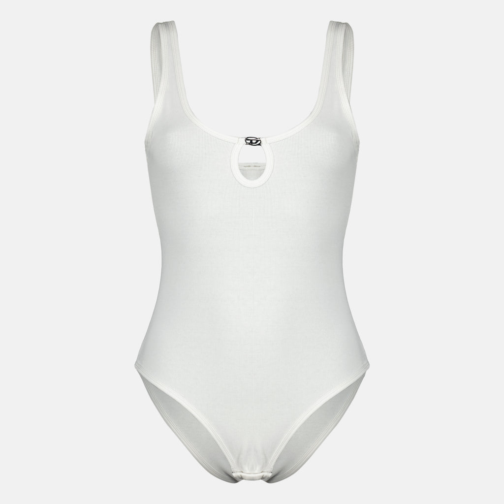 Imagen del body de algodón negro Maura de la marca Diesel para mujer - Temporada Primavera-Verano 2026 - Vista Frontal