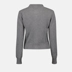 Maille Cardigan Ami de Coeur en cachemire Ami PARIS Gris Femme