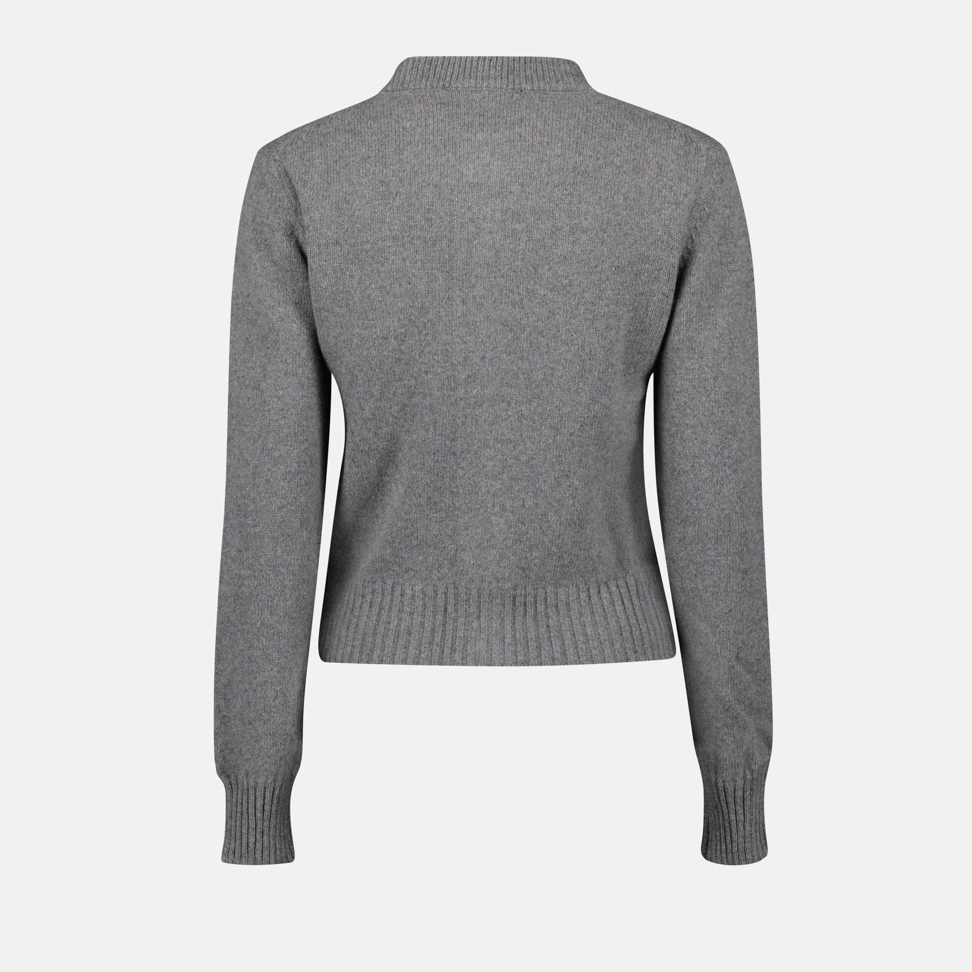 Maille Cardigan Ami de Coeur en cachemire Ami PARIS Gris Femme