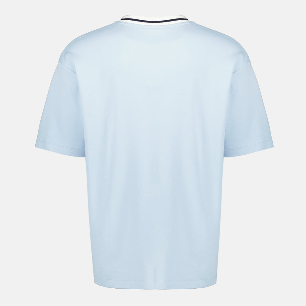 Image de l'article T-shirt Slogan Sport bleu de la marque Drole De Monsieur pour Homme - Saison Printemps-Été 2026 - Vue de Dos