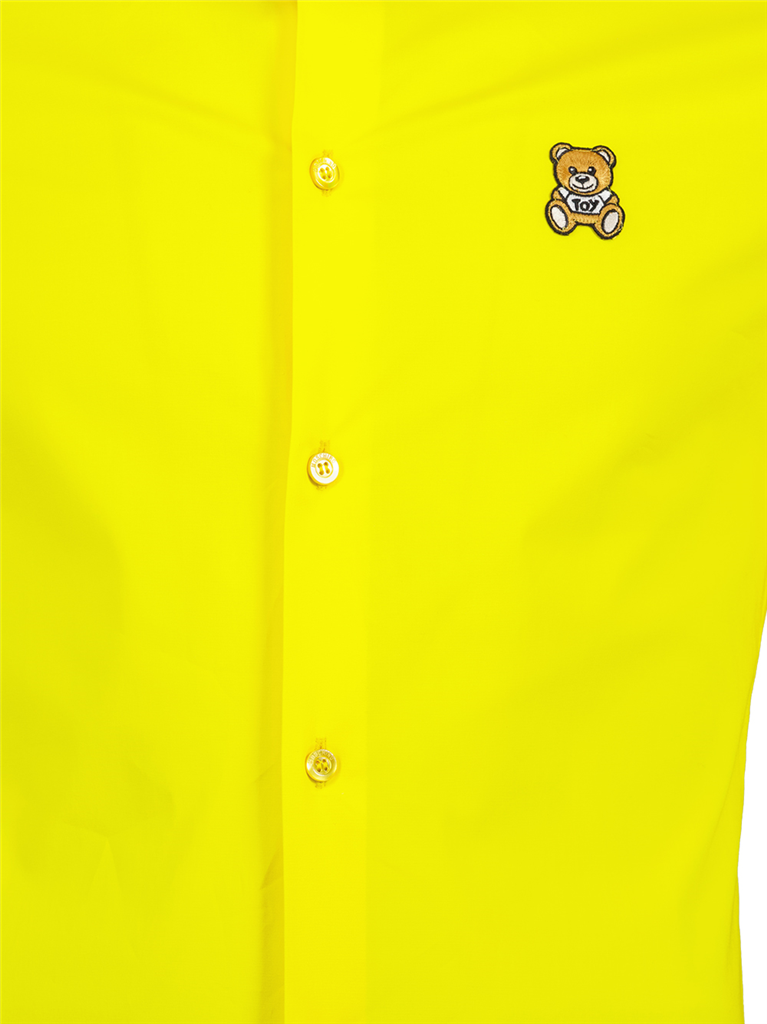 Chemises V 0205 2036 1033 fantasy print yellow Moschino Jaune Homme