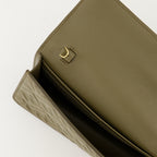 Crossbody bags Portefeuille en cuir à chaîne Fendi Green Femme