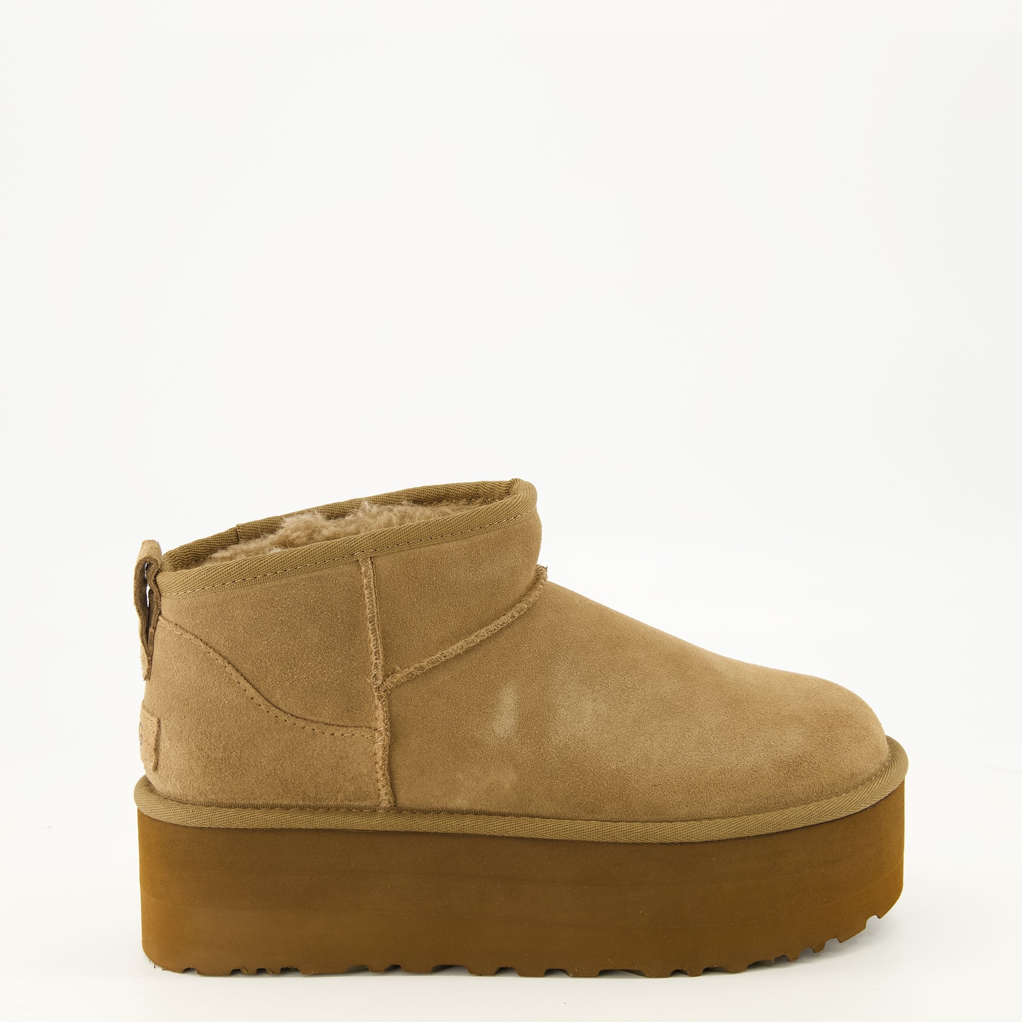 Bottines Brown Classic Ultra Mini Platform Ankle Boots Ugg Marron Femme