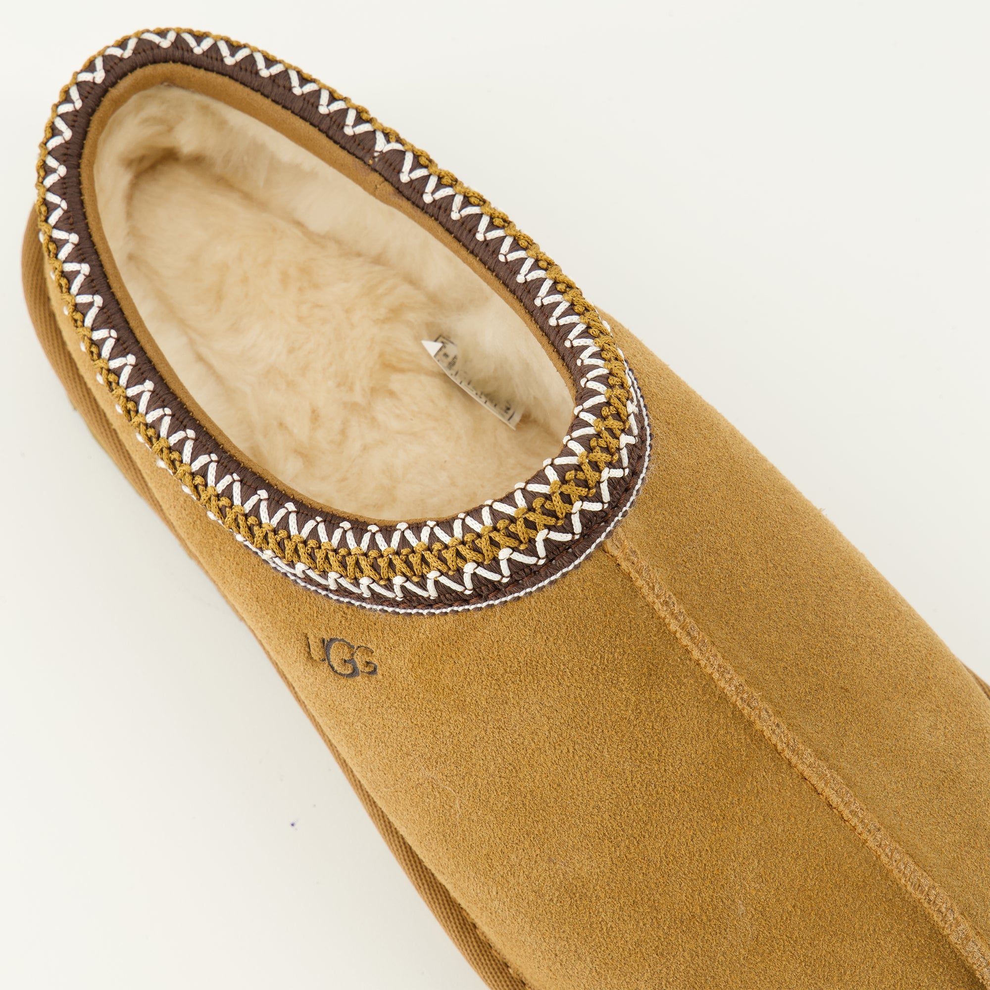 Imagen de las mules Tasman II marrones de Ugg para mujer - Temporada Otoño-Invierno 2025 - Vista detallada desde arriba