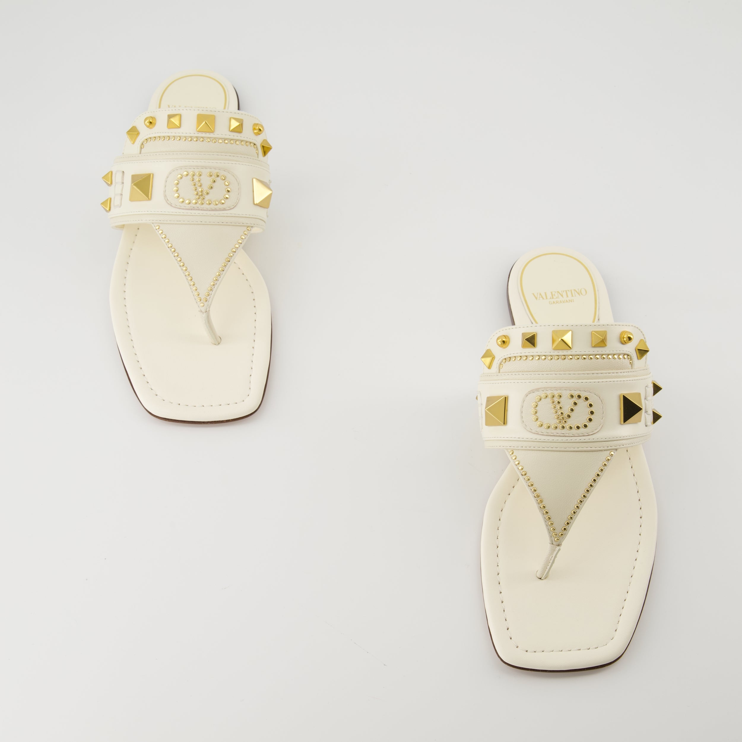 Offene schuhe Plaster Caster Sandalen Valentino Garavani Weiß Femme