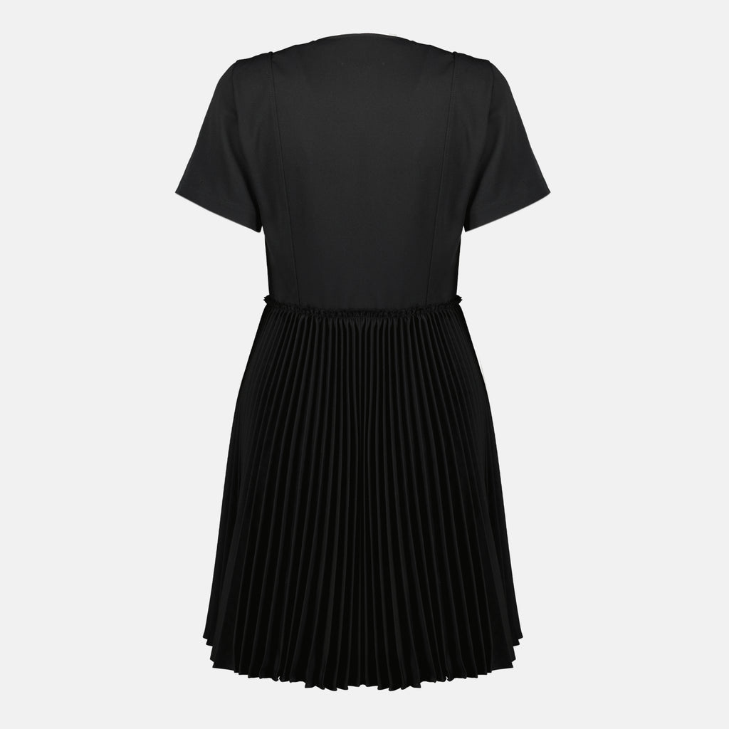 Image de l'article Robe kilt en laine noire de la marque Burberry pour Femme - Saison Automne-Hiver 2025 - Vue de Dos