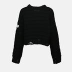 Maille Suéter de Lana Mm6 Noir Femme