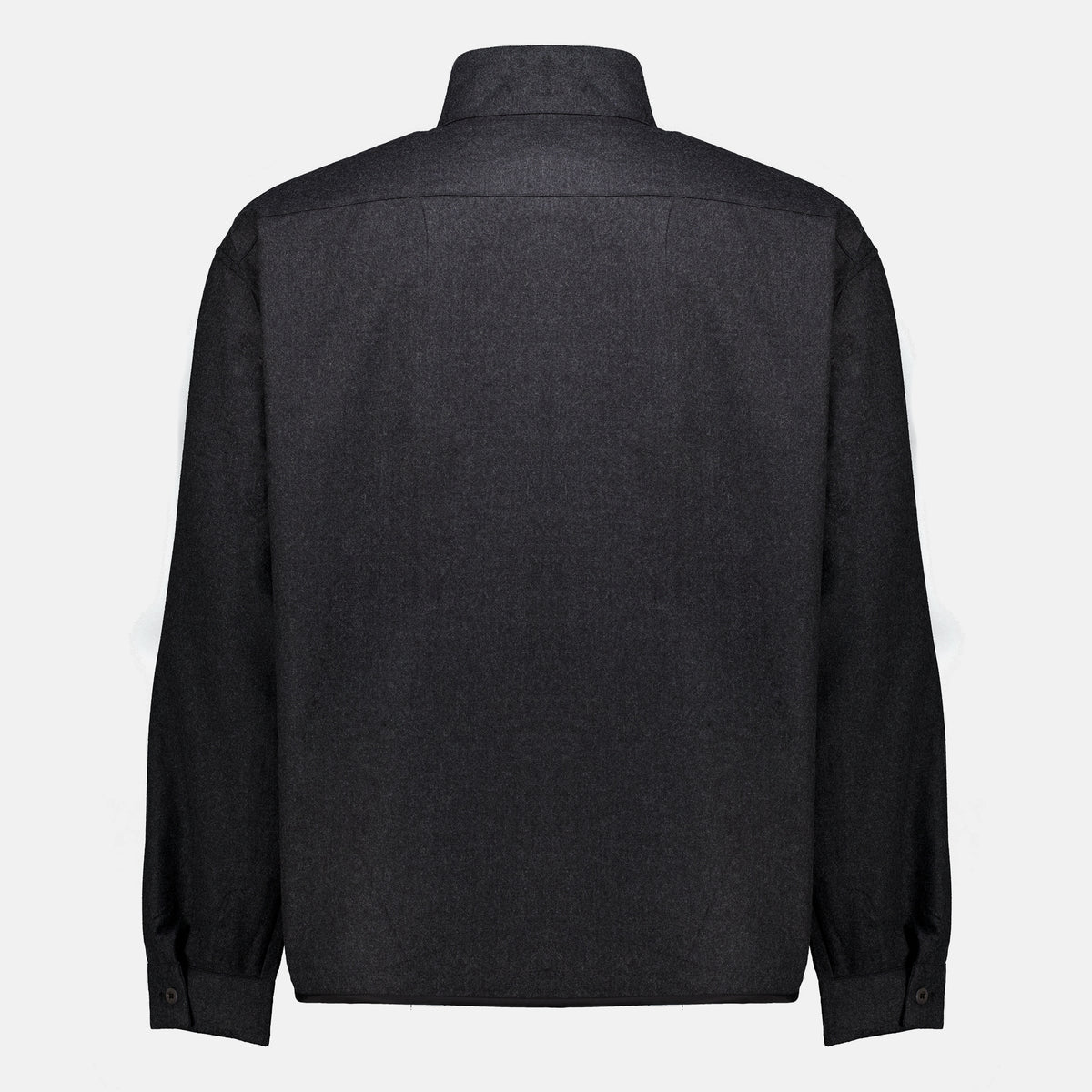 Chemises Wool Zip Jacket Prada Gris Homme