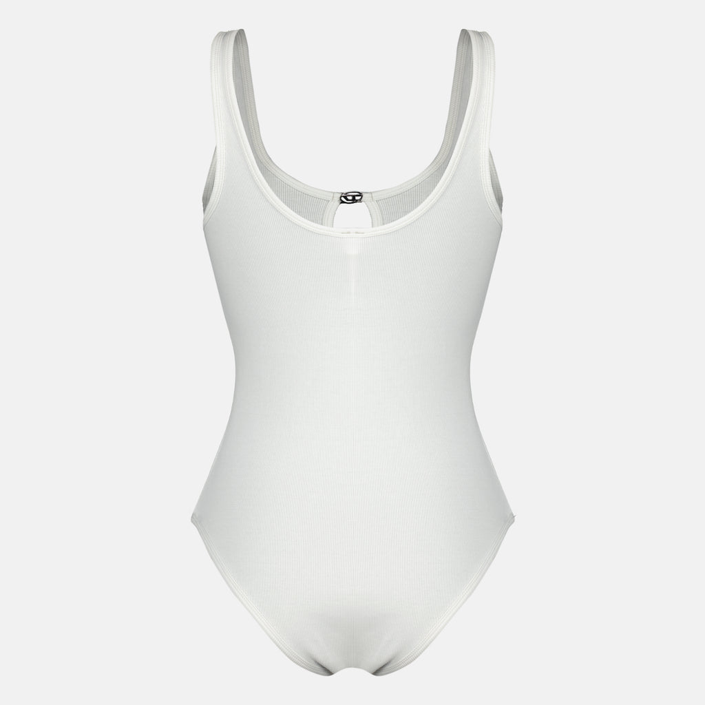 Imagen del body de algodón negro Maura de la marca Diesel para mujer - Temporada Primavera-Verano 2026 - Vista Trasera