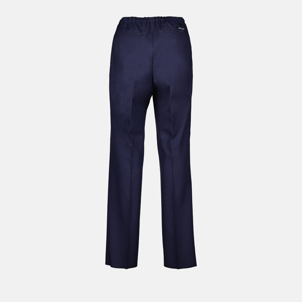 Pantalons Pantalon à pinces Fendi Bleu foncé Homme