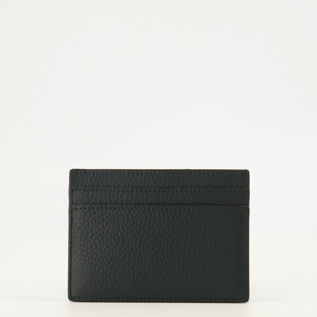 Petite maroquinerie Porte-cartes Tiny cassandre vert foncé Saint Laurent Noir Homme