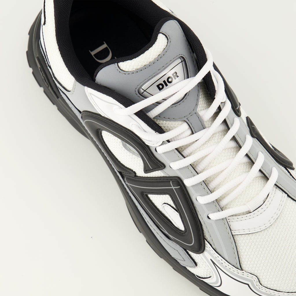 Bild der grauen Dior Herren B30 Sneakers - Frühjahr-Sommer 2026 - Detaillierte Draufsicht