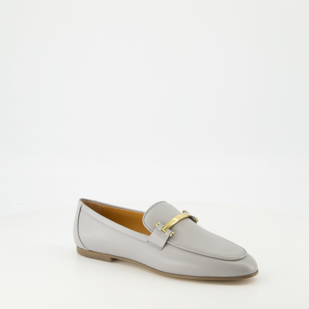 Mocassins Mocassins en cuir lisse Tod's Gris Femme