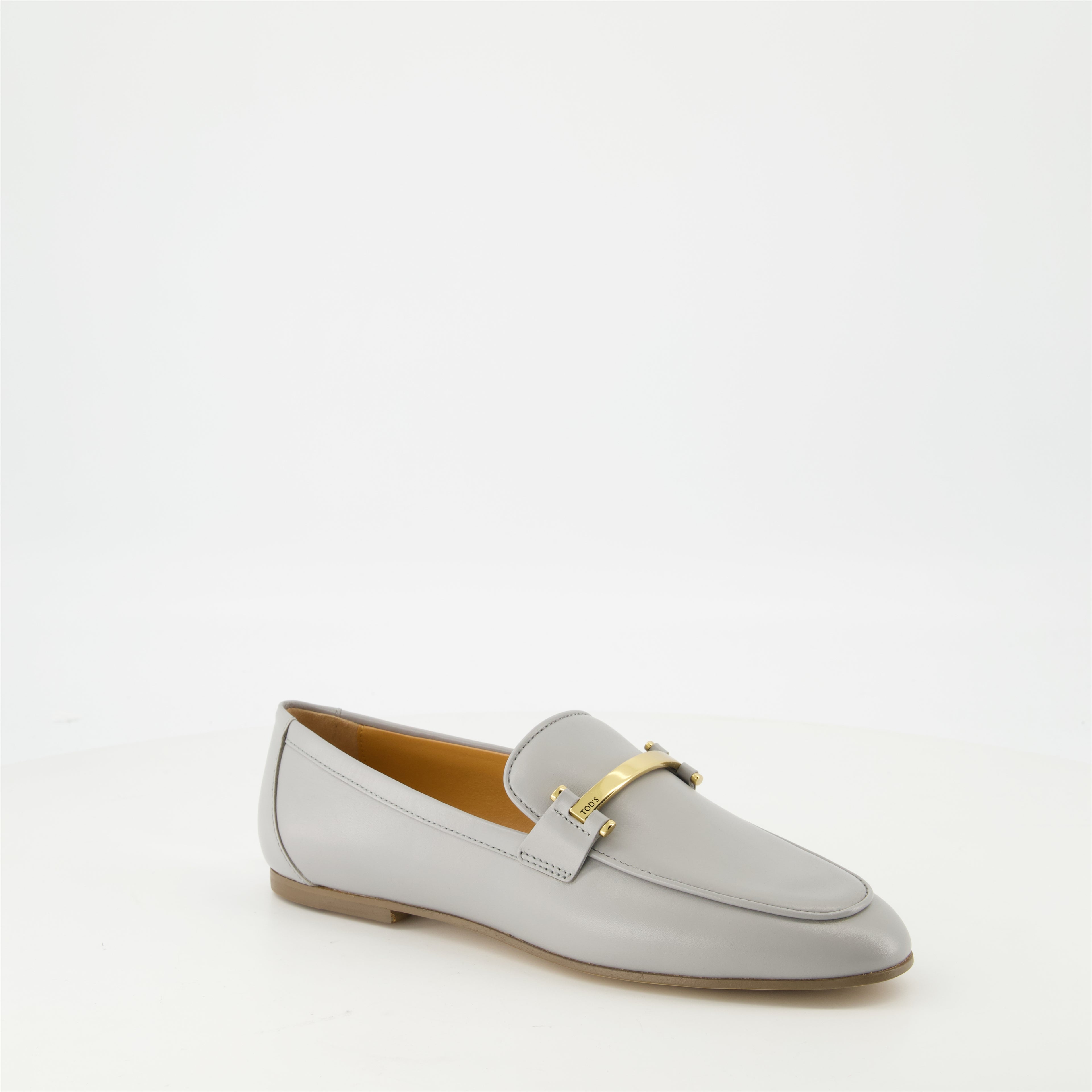Mocassins Mocassins en cuir lisse Tod's Gris Femme