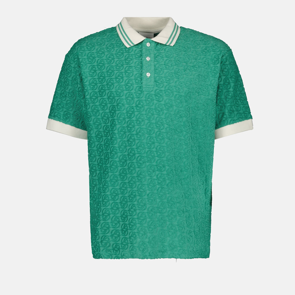 Polos Polo Monogramme MC Drole De Monsieur Verde Homme