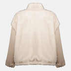 Vestes Wendbare 2-in-1 Chardonneret Teddy Daunenjacke Moncler Beige Femme