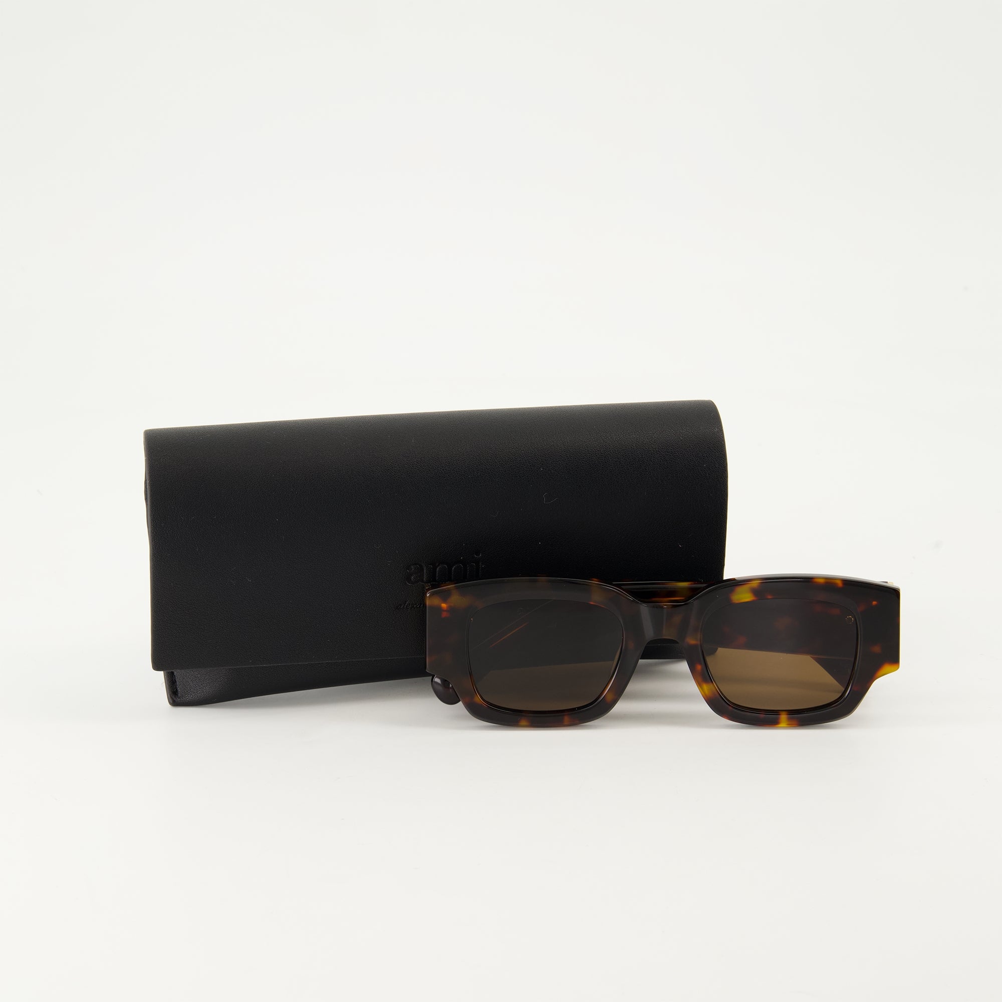 Lunettes Lunettes de soleil AMI de Coeur Ami PARIS Marron Unisexe