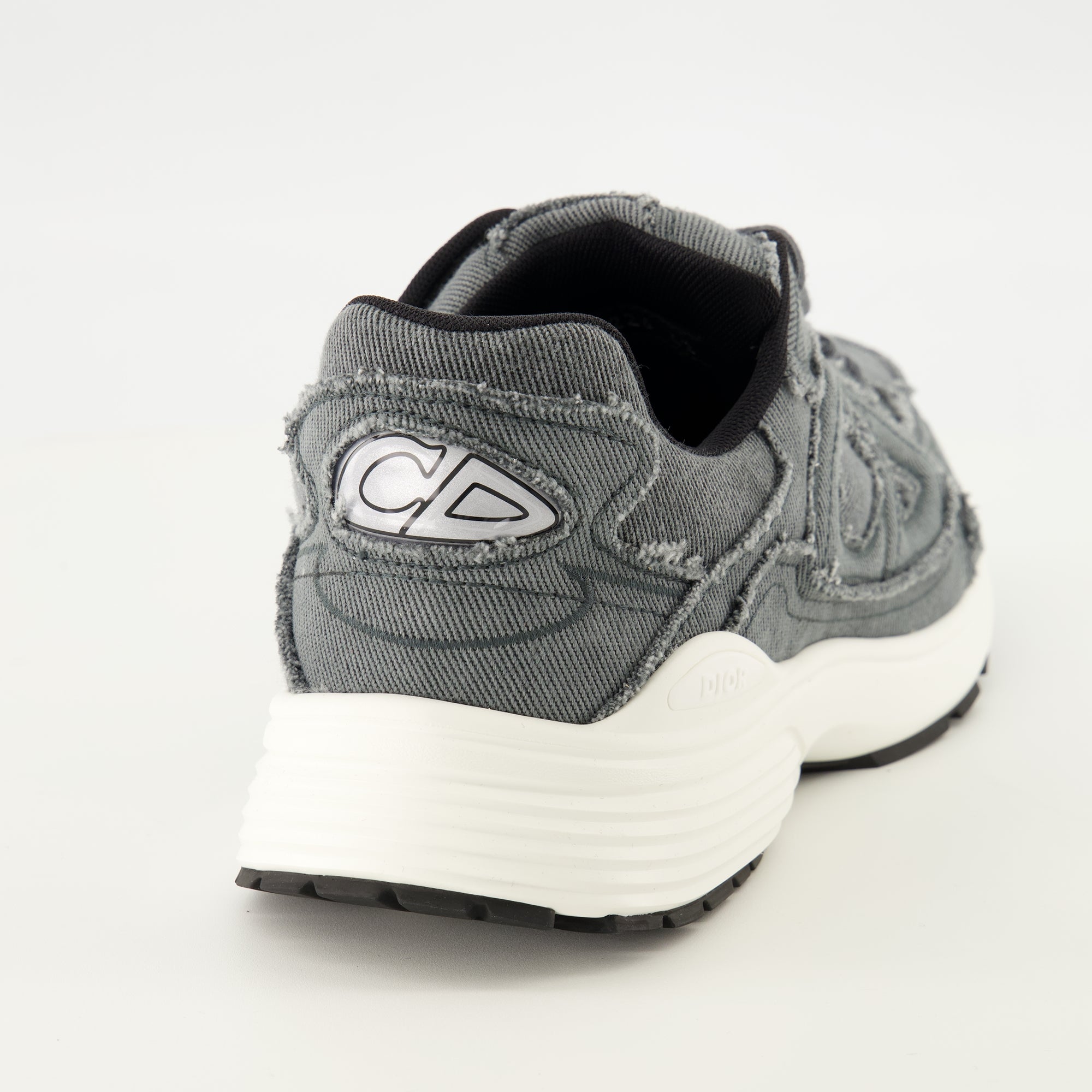 Baskets B30 Denim-Effekt Graue Sneakers Dior Gris Homme