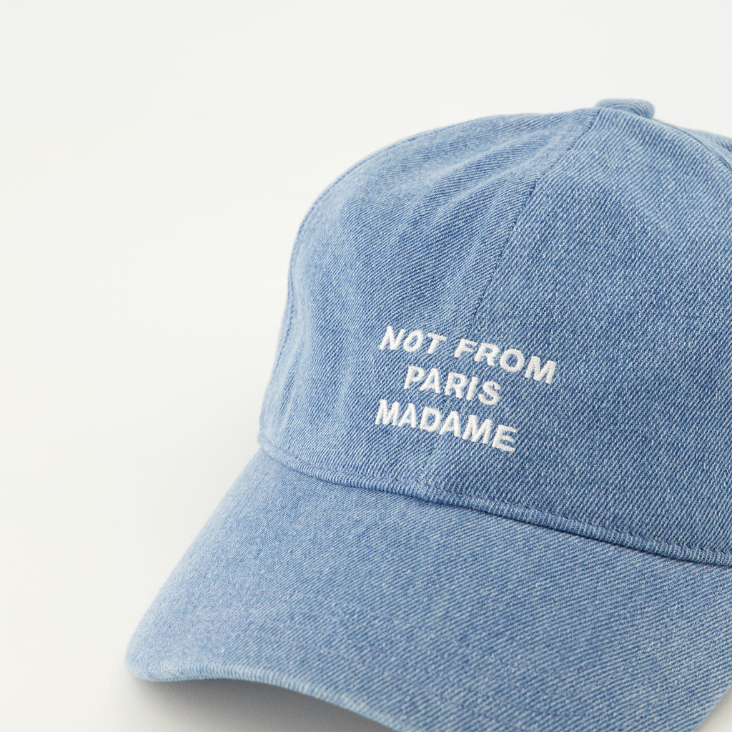 Chapeaux, casquettes et bonnets Blaue Denim Slogan Cap Drole De Monsieur Bleu Homme