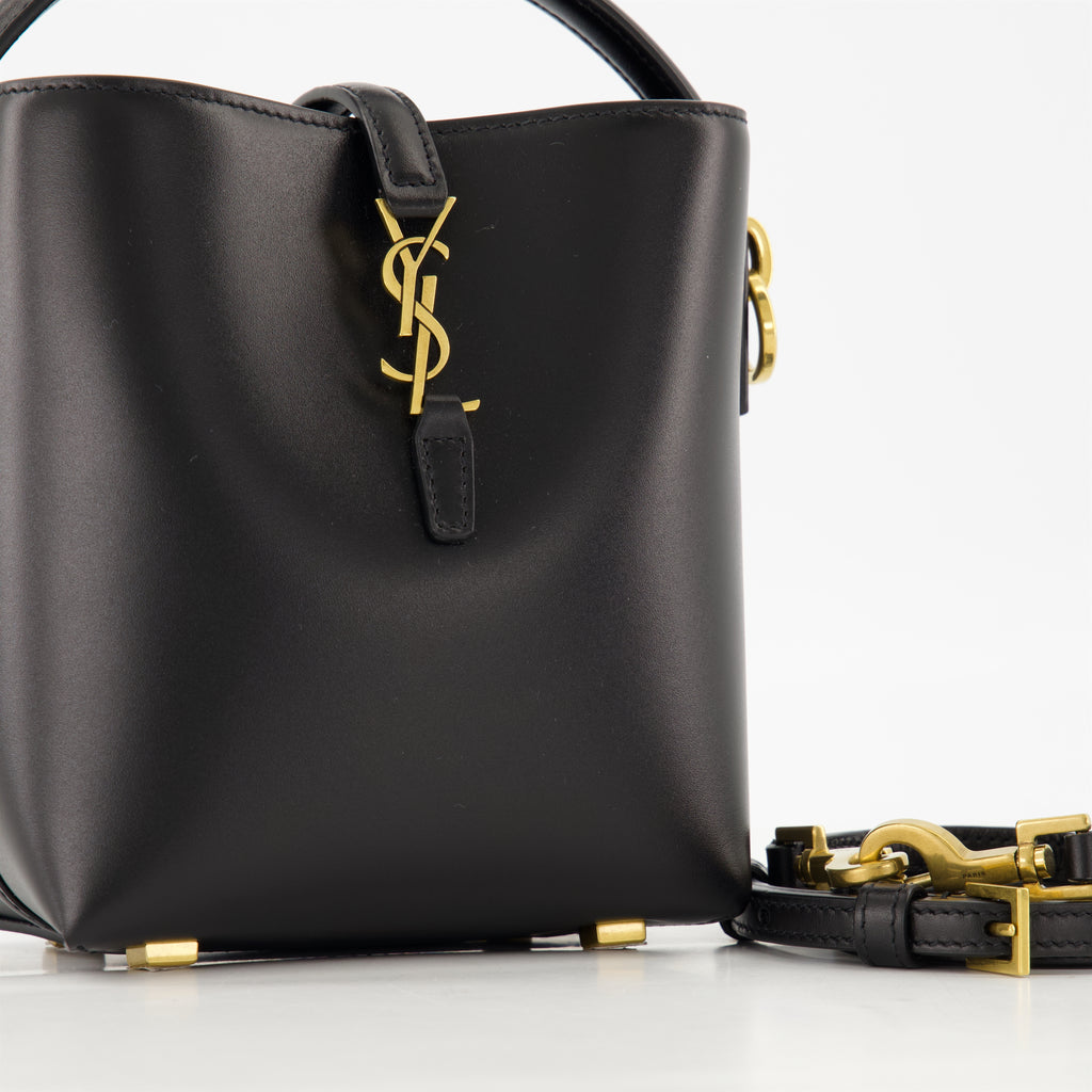 Sacs seau Sac seau 37 mini Saint Laurent Noir Femme