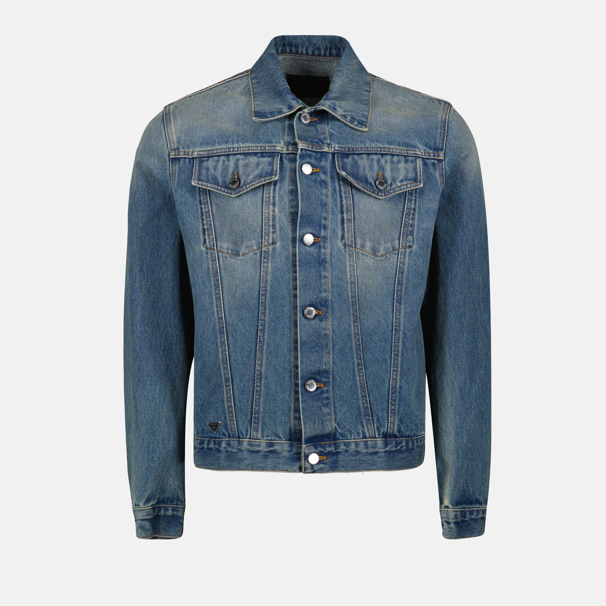 Vestes Veste en jean Prada Bleu Homme