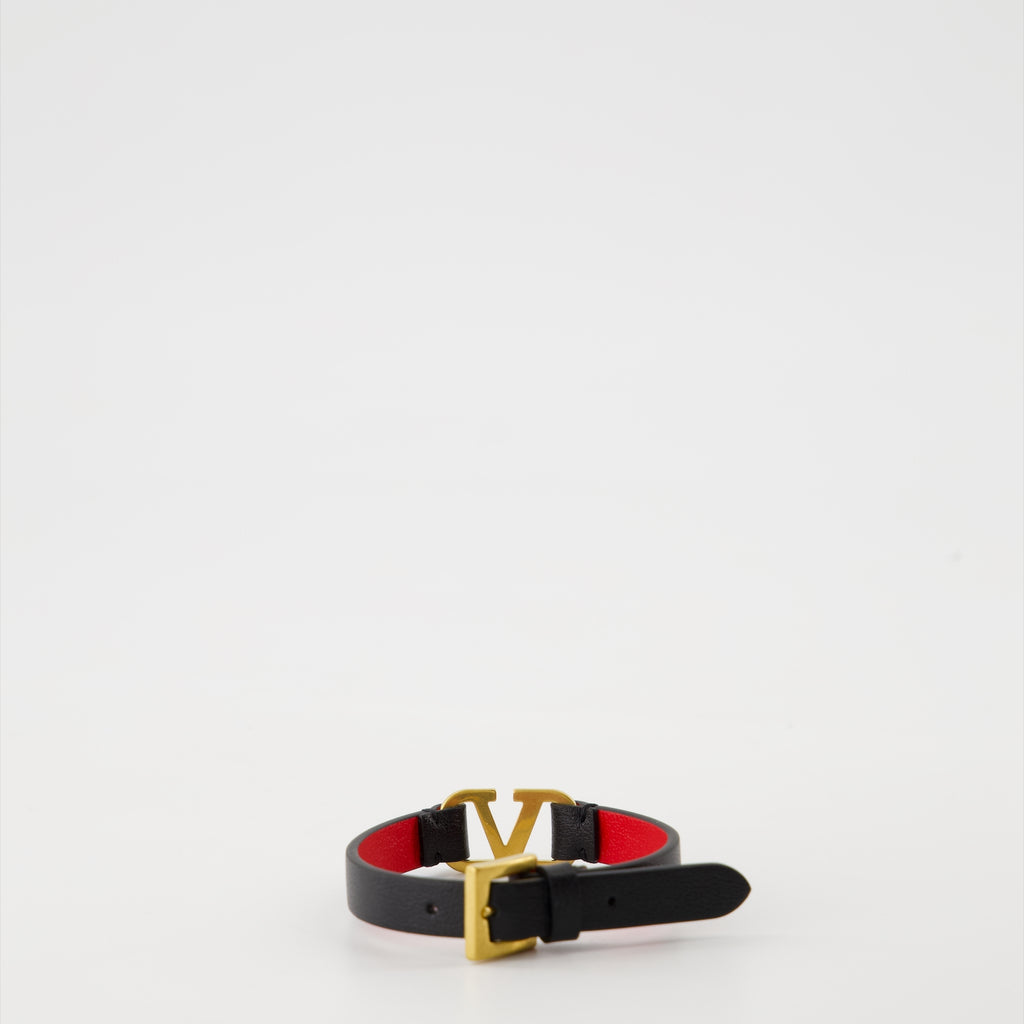 Bijoux Bracelet VLogo Signature Valentino Garavani Noir Femme