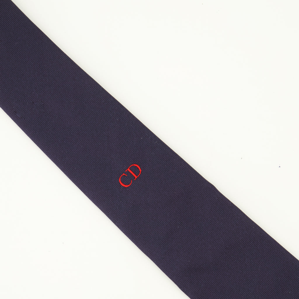 Écharpes, foulards et gants ネイビーブルーシルク CD アイコンタイ Dior Bleu foncé Homme