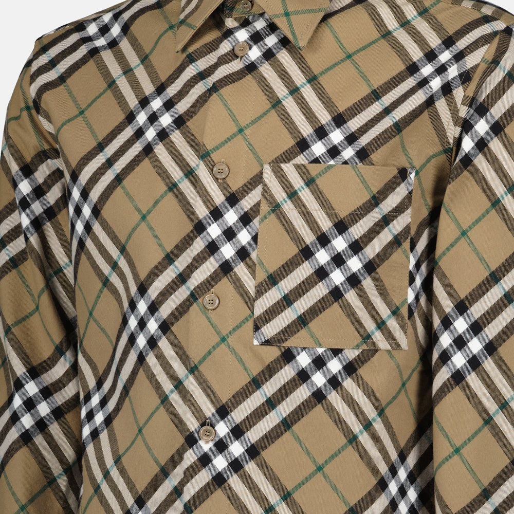 Chemises Chemise à carreaux Burberry Marron Homme