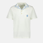 Polos Polo de algodón pique a cuadros Drole De Monsieur Blanco Homme