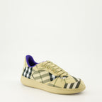 Sneakers Sneakers a scacchi Terrace Burberry Beige Femme