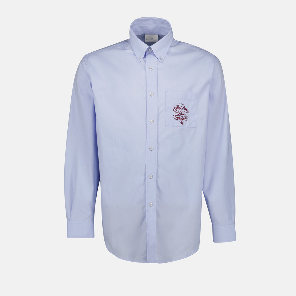 Hemden Slogan Shirt Drole De Monsieur Blau Homme