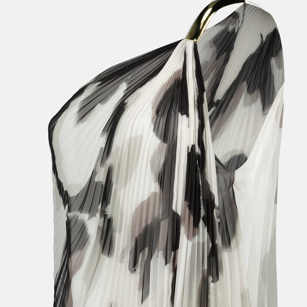 Imagem do Vestido Longo Impresso da Max Mara para Mulheres - Temporada Primavera-Verão 2026 - Vista Detalhada_1